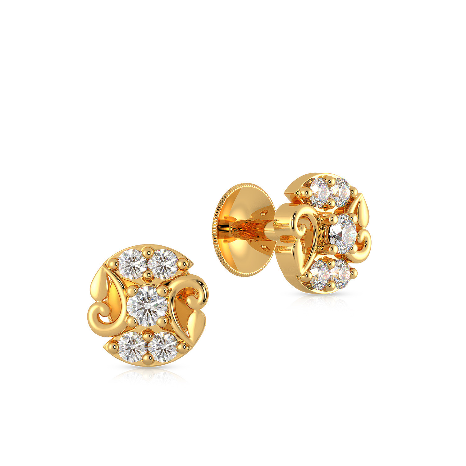 Baby Earrings in Gold Gold Earrings for Kids Small Hoop Earrings 22K Gold  Indian Gold Jewelry Buy Online