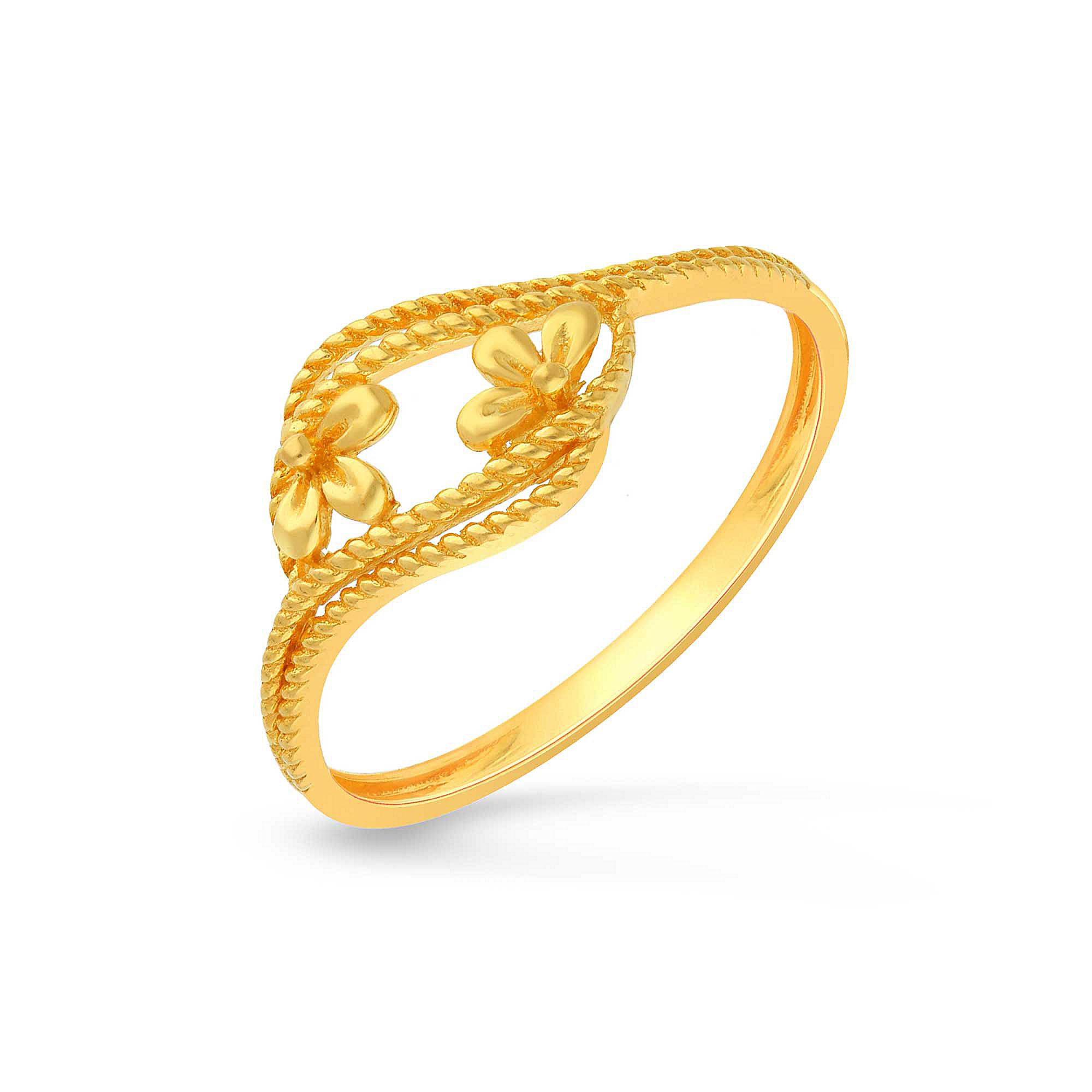 Malabar Gold and Diamonds 22 KT (916) purity Yellow Gold Malabar Gold Ring  RGABJCO0136_Y_14 for Women : Amazon.in: Fashion
