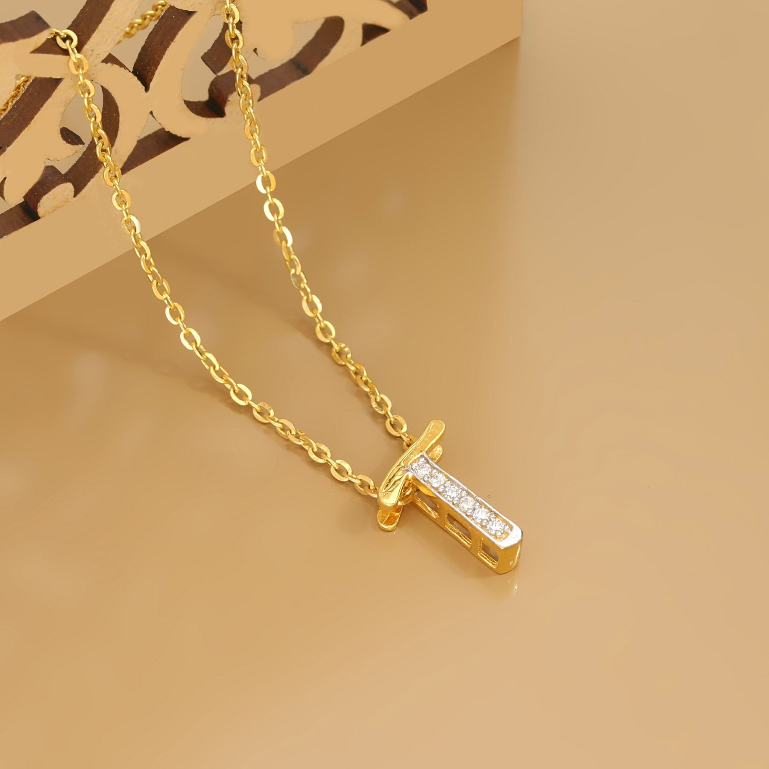 14k Gold Filled and Vermeil Gold Cross Necklace for Men — WE ARE ALL SMITH