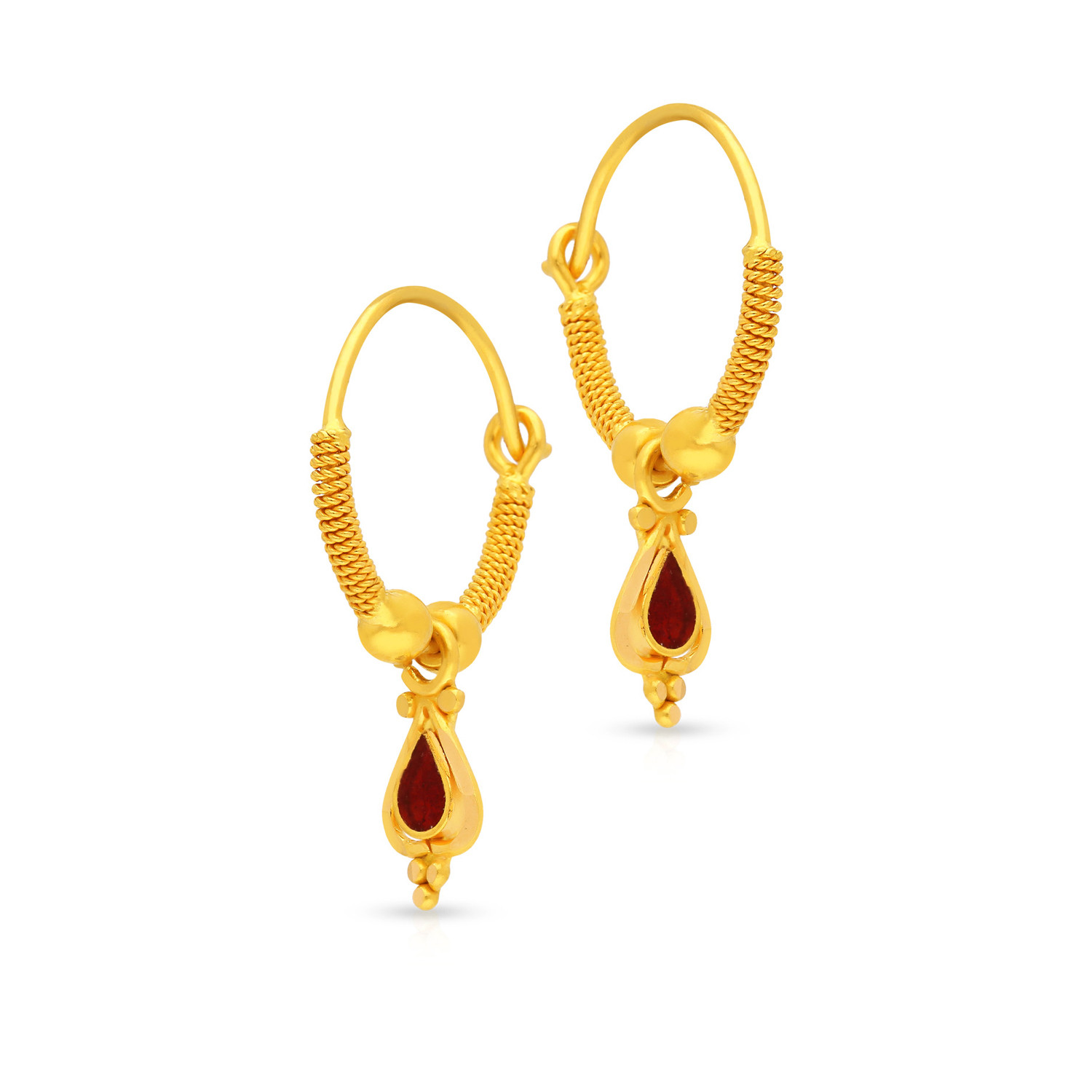 Buy Malabar Gold and Diamonds 22k Gold Earrings for Kids Online At Best  Price  Tata CLiQ