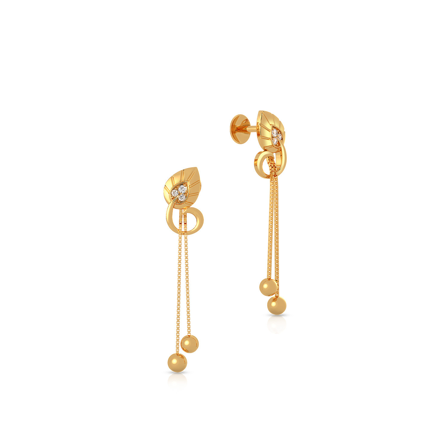 Baby earrings in malabar gold with price shop