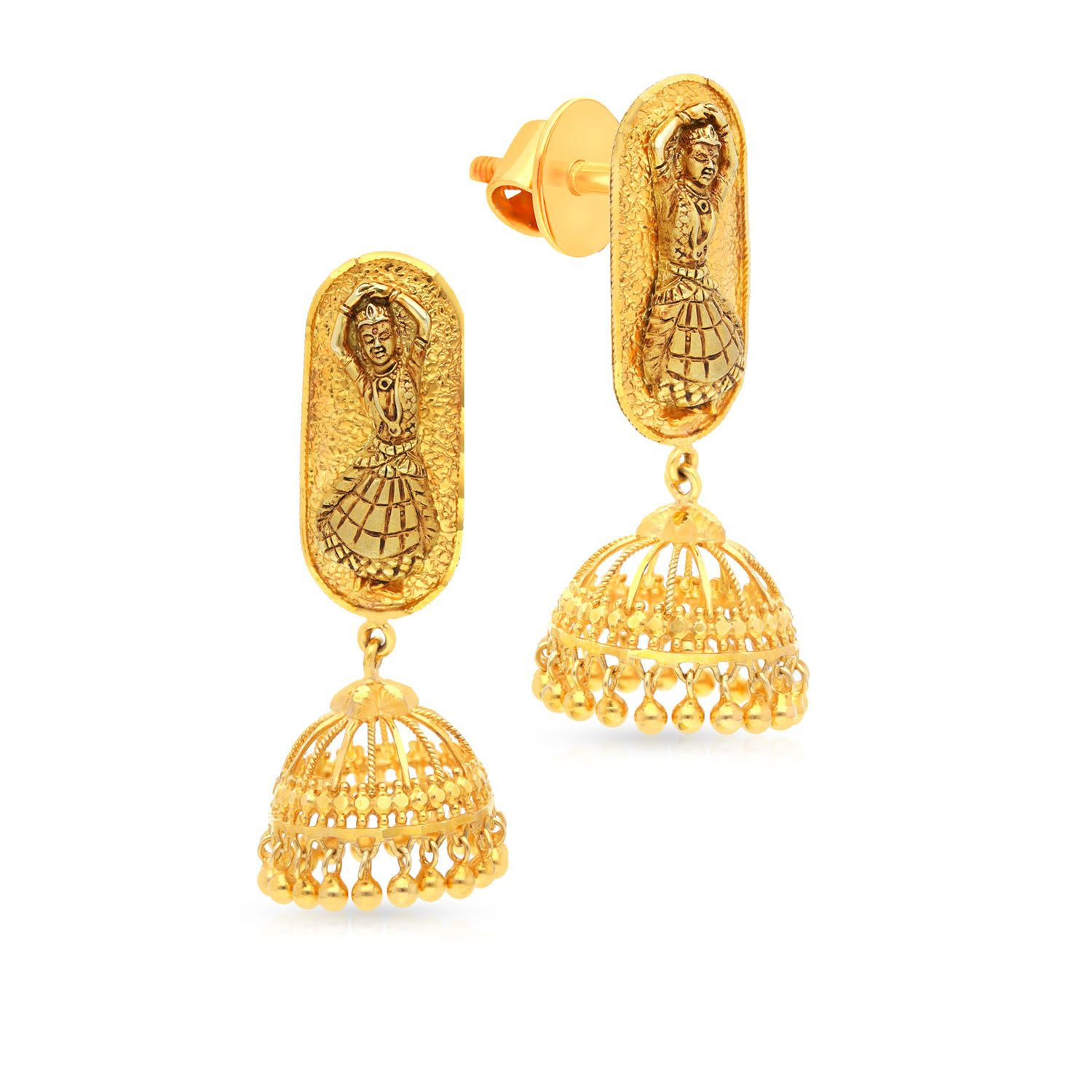 Latest gold jhumka designs 2020  Malabar Gold and Diamonds collection   YouTube
