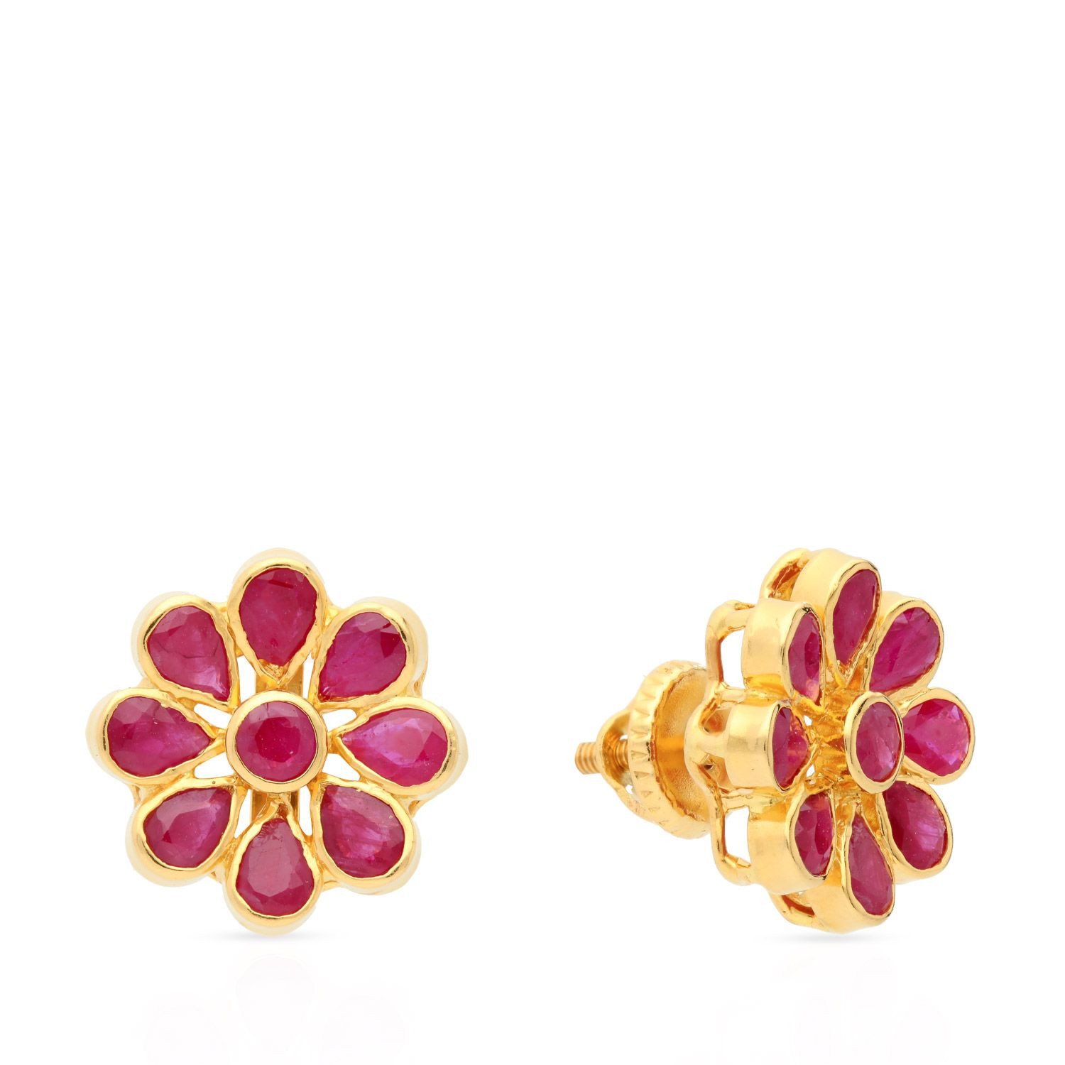 Ruby earrings outlet malabar gold