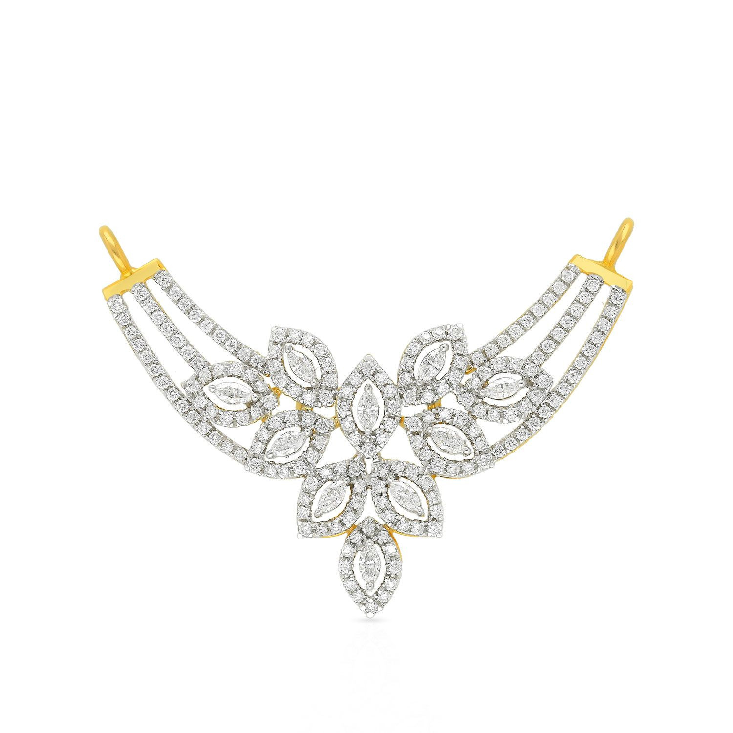 Mine Diamond Studded Tanmaniya Pendant TMGEN10744