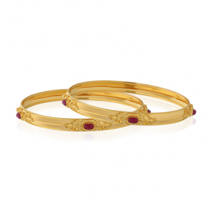 Malabar Gold Bangle Set BSBNKAR40089