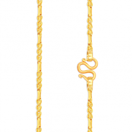 Malabar 22 KT Gold Handcrafted Chain CHTNHMA119