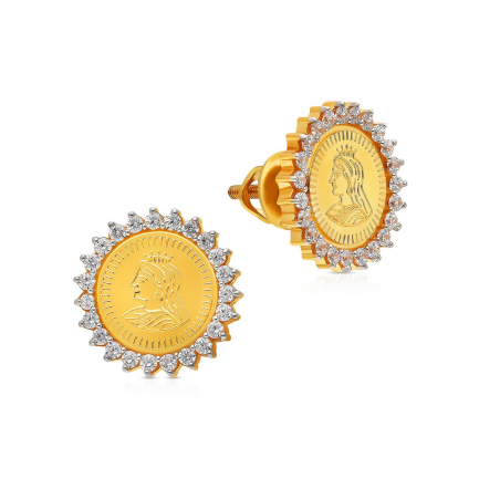 Malabar Gold Studs Earring ERPDDZL40905