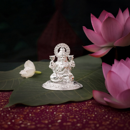 92.5 Purity Silver Laxmi Idol MGSALI92S20G