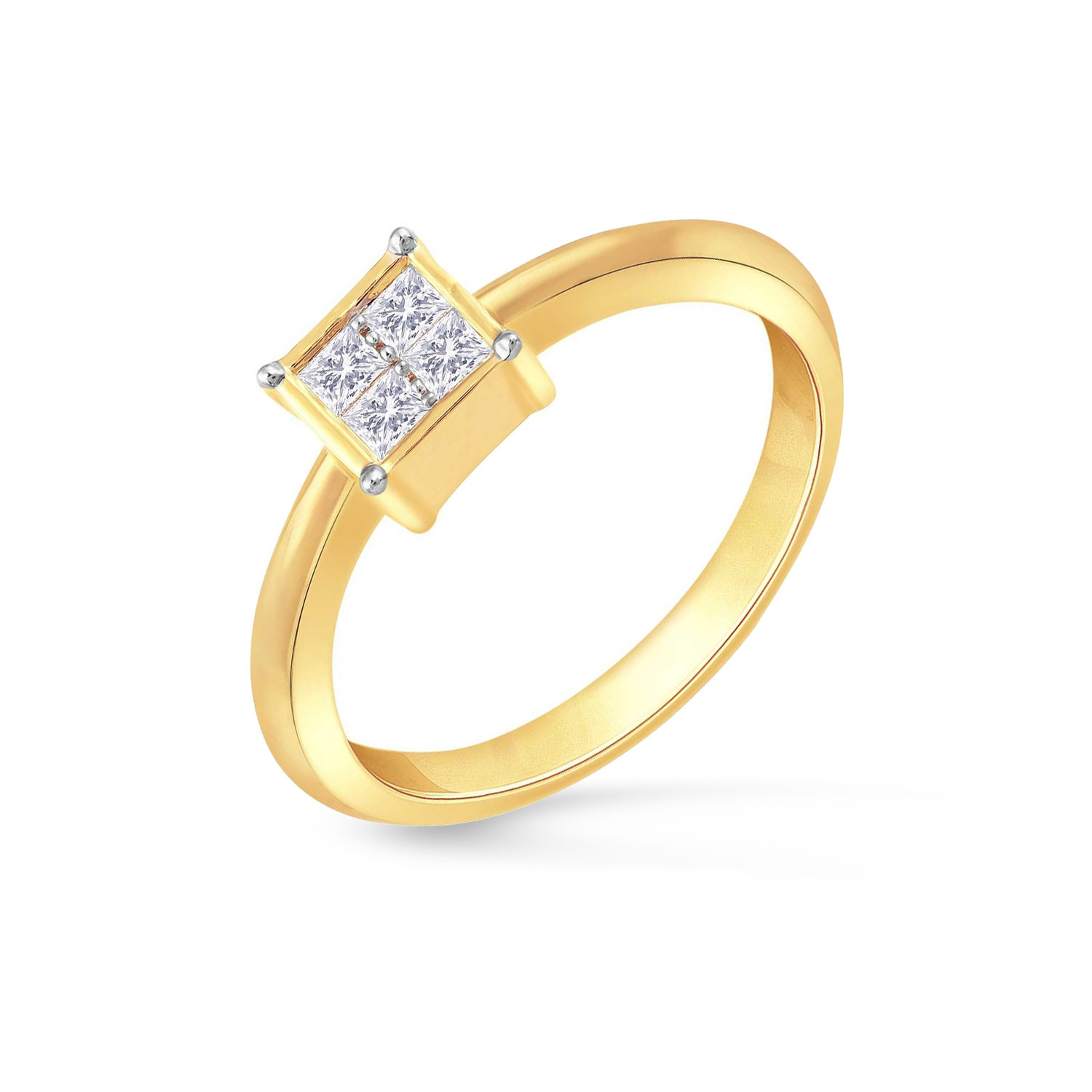 Mine Diamond Studded Casual Gold Ring AMR11116441