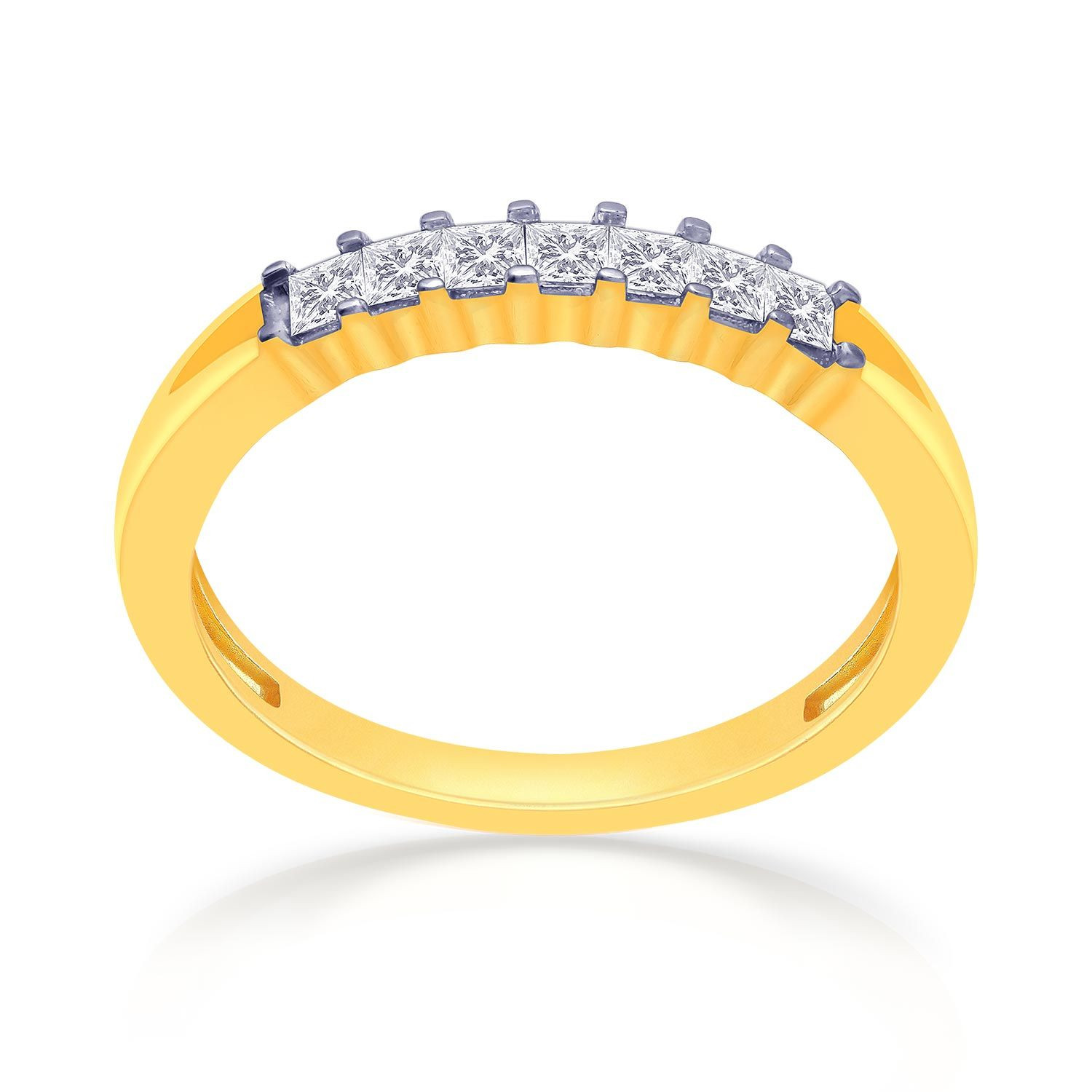Mine Diamond Studded Bands Gold Ring AMR1111707