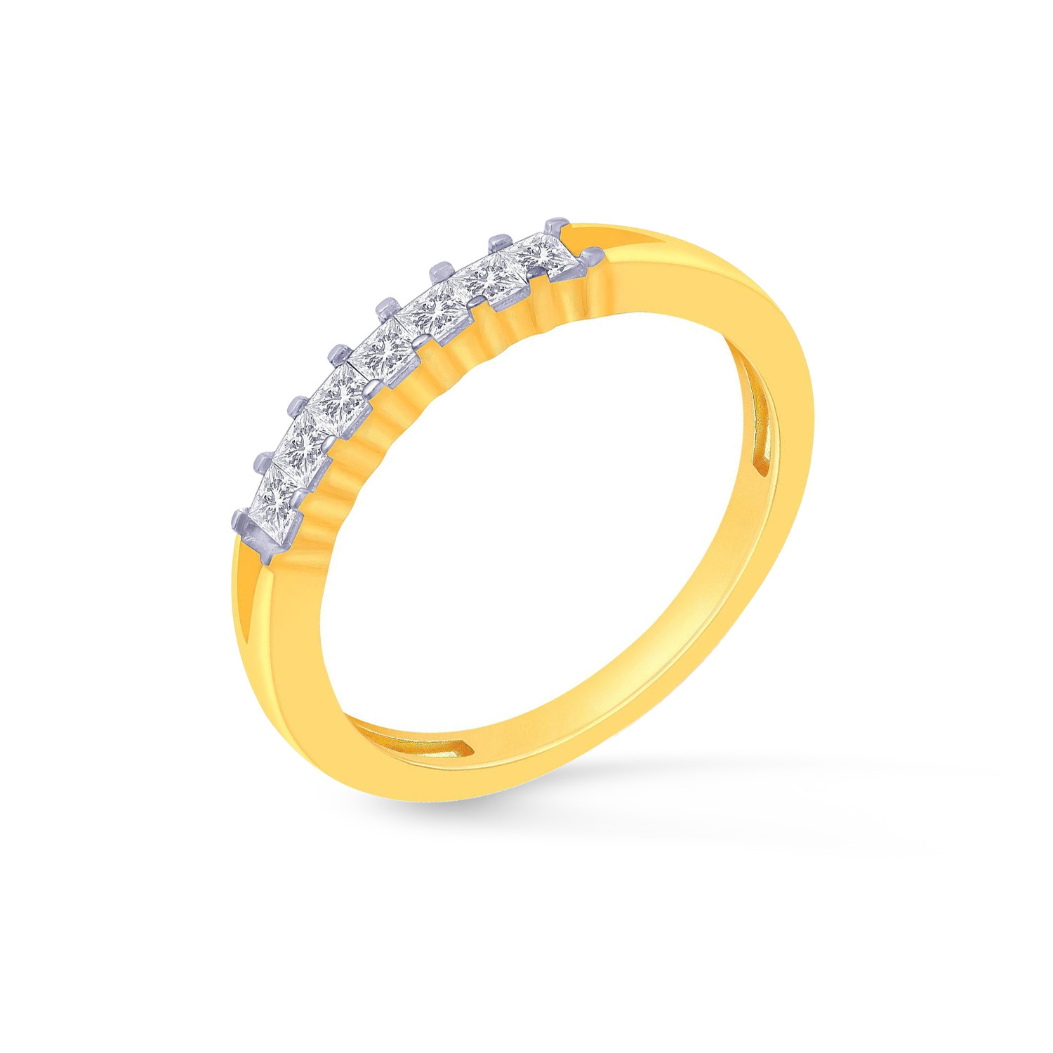 Mine Diamond Studded Bands Gold Ring AMR1111707