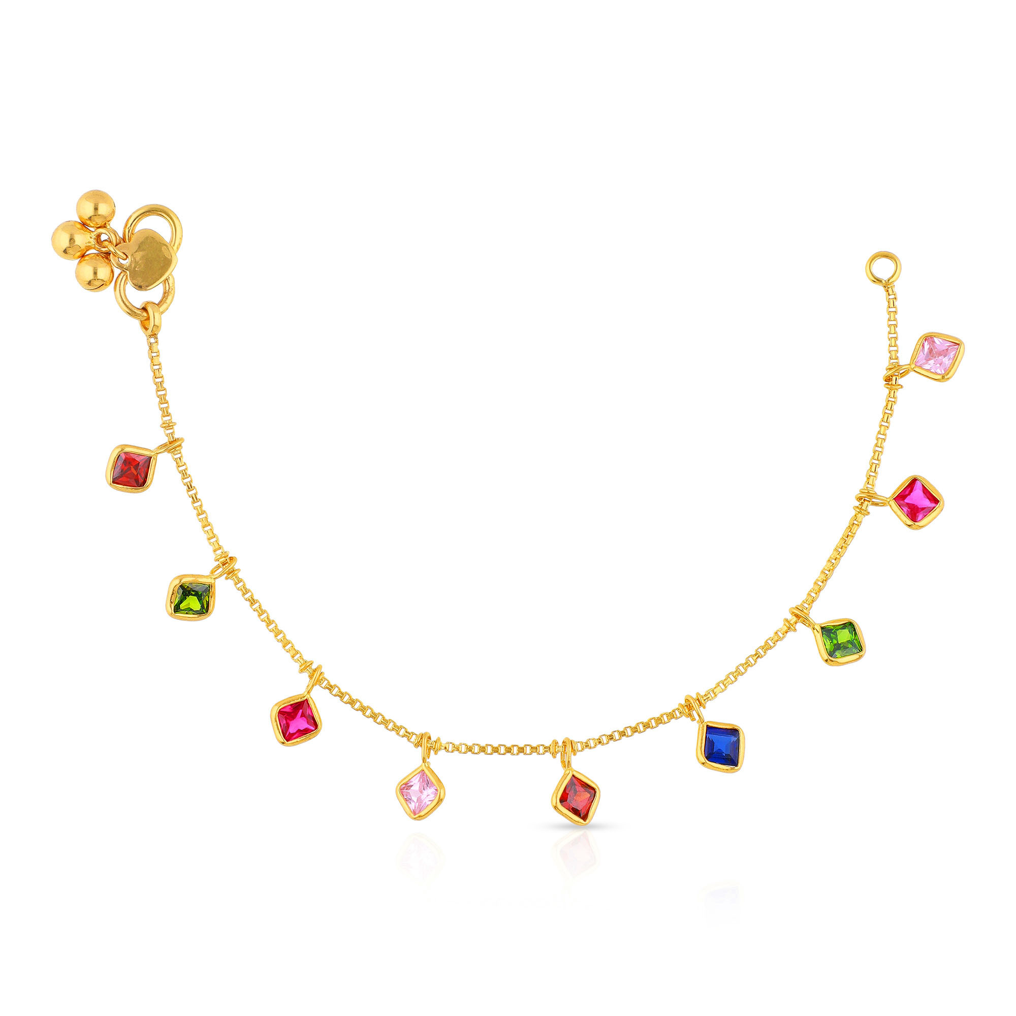 Starlet Gold Anklet For Kids ANZNS40049