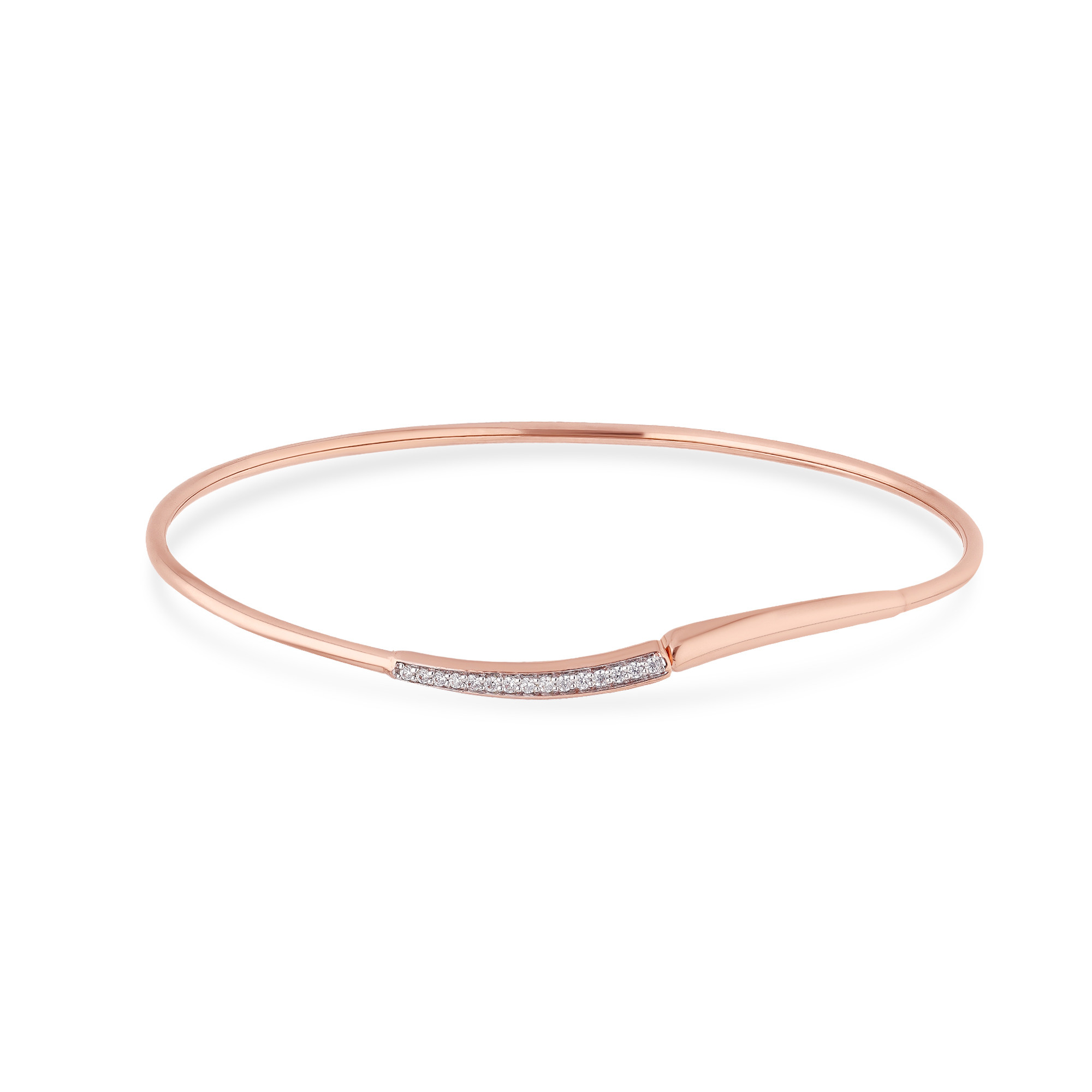 Caliesta Gold Oval Bangle BNDZL45806