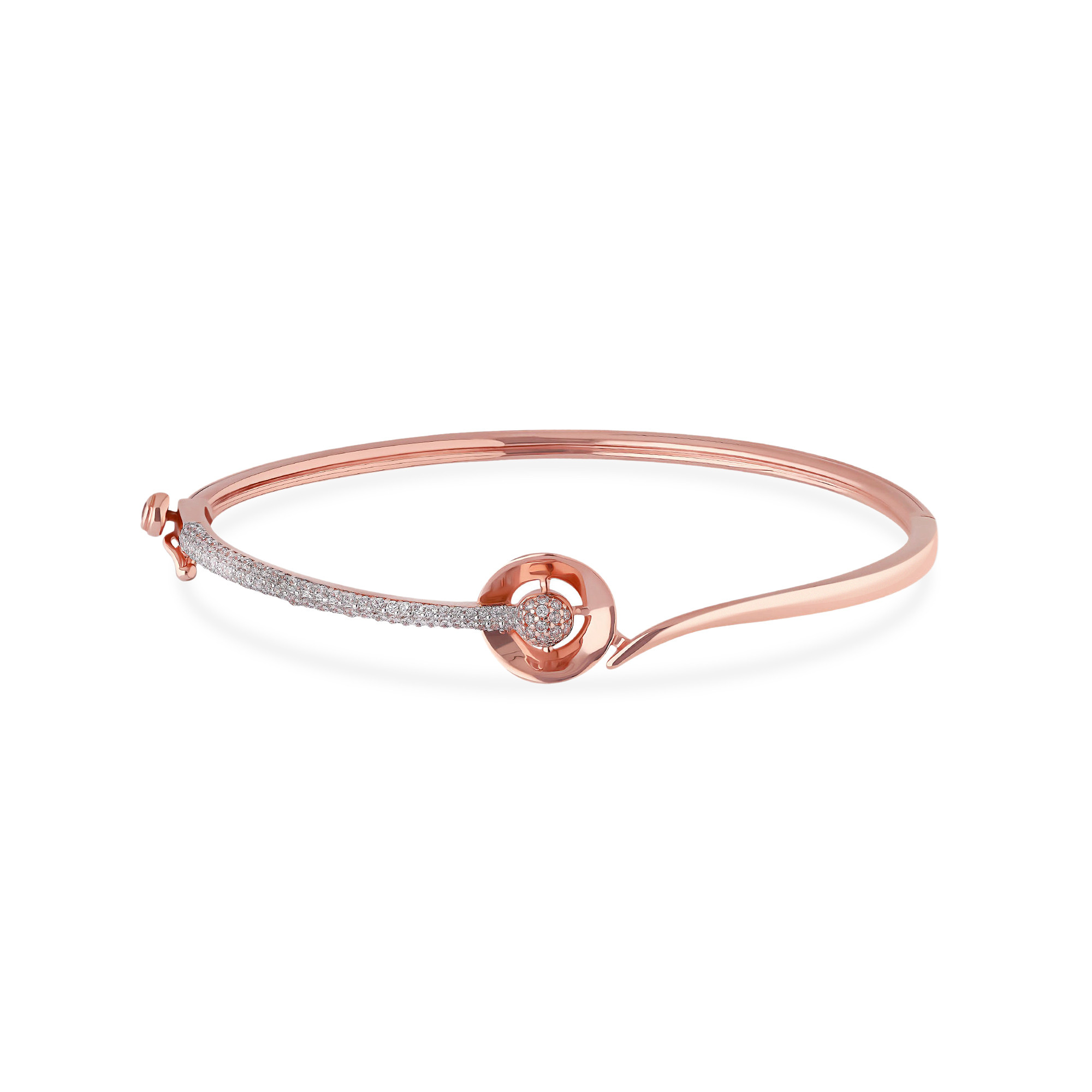 Caliesta Gold Oval Bangle BNDZL46063