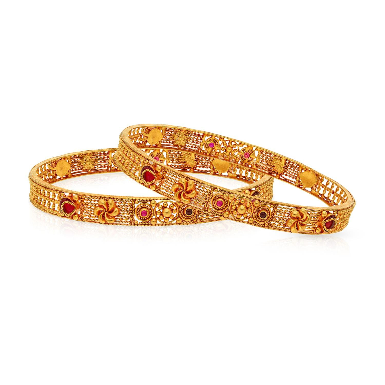 Divine Gold Bangle Set BSBNBNCHT42038