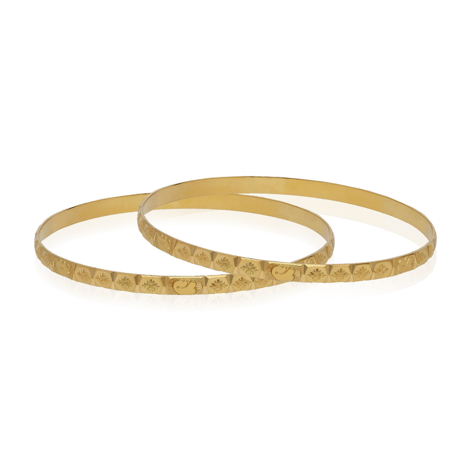 Malabar Gold Bangle Set BSBNKAR40113
