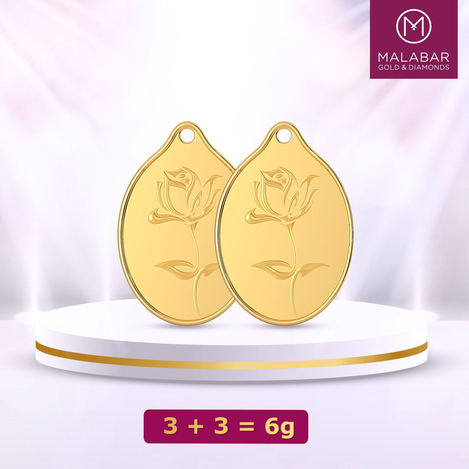 999 Purity 6 Grams Combo Gold Coins C2PDRS999P003G