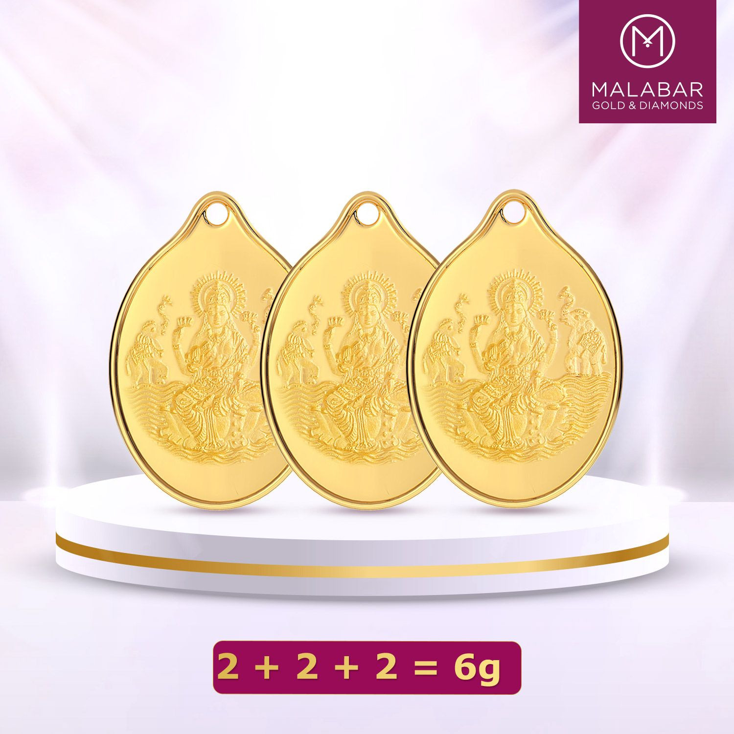 999 Purity 6 Grams Combo Gold Coins C3PDLX999P002G