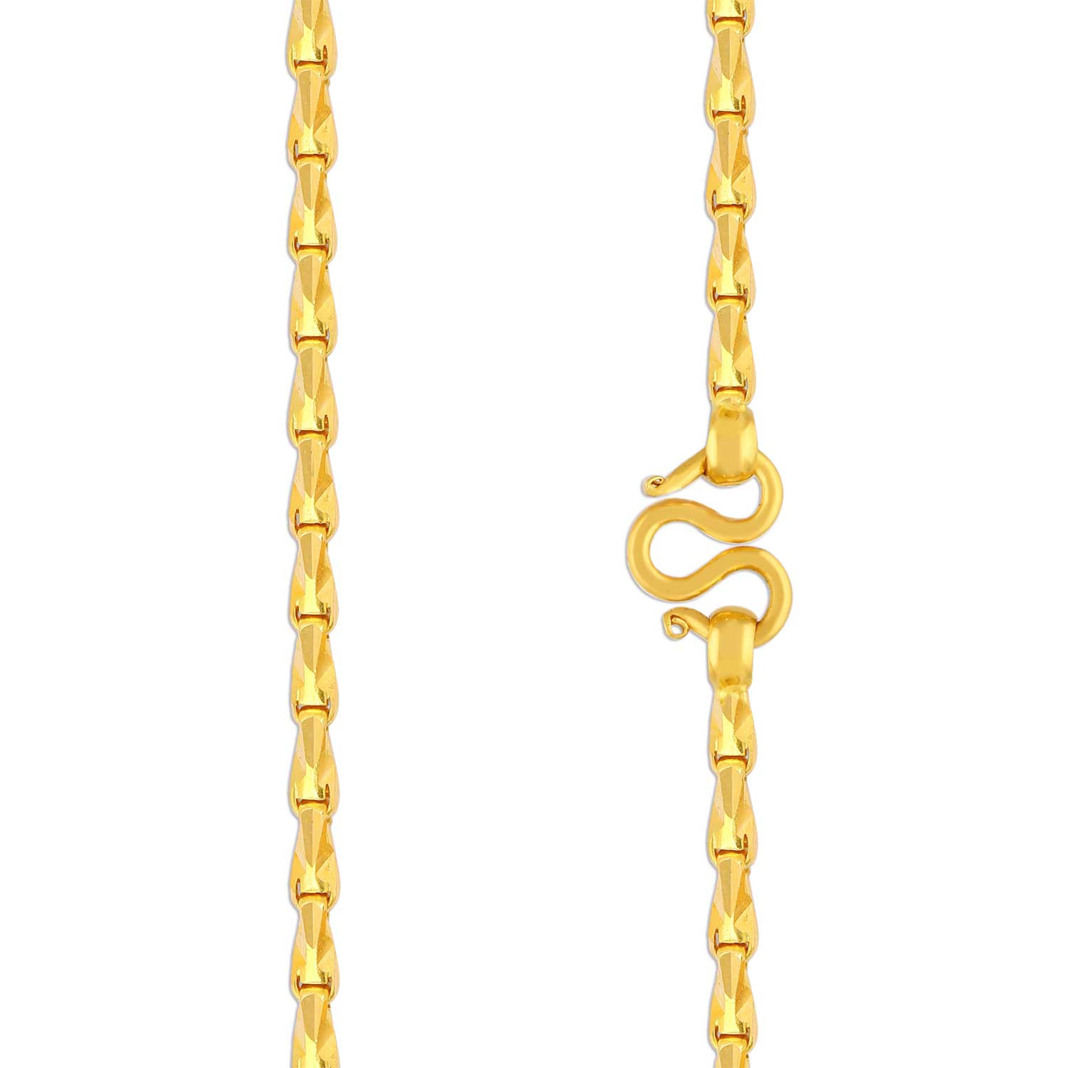 Malabar 22 KT Gold Handcrafted Chain CHSRHMA057