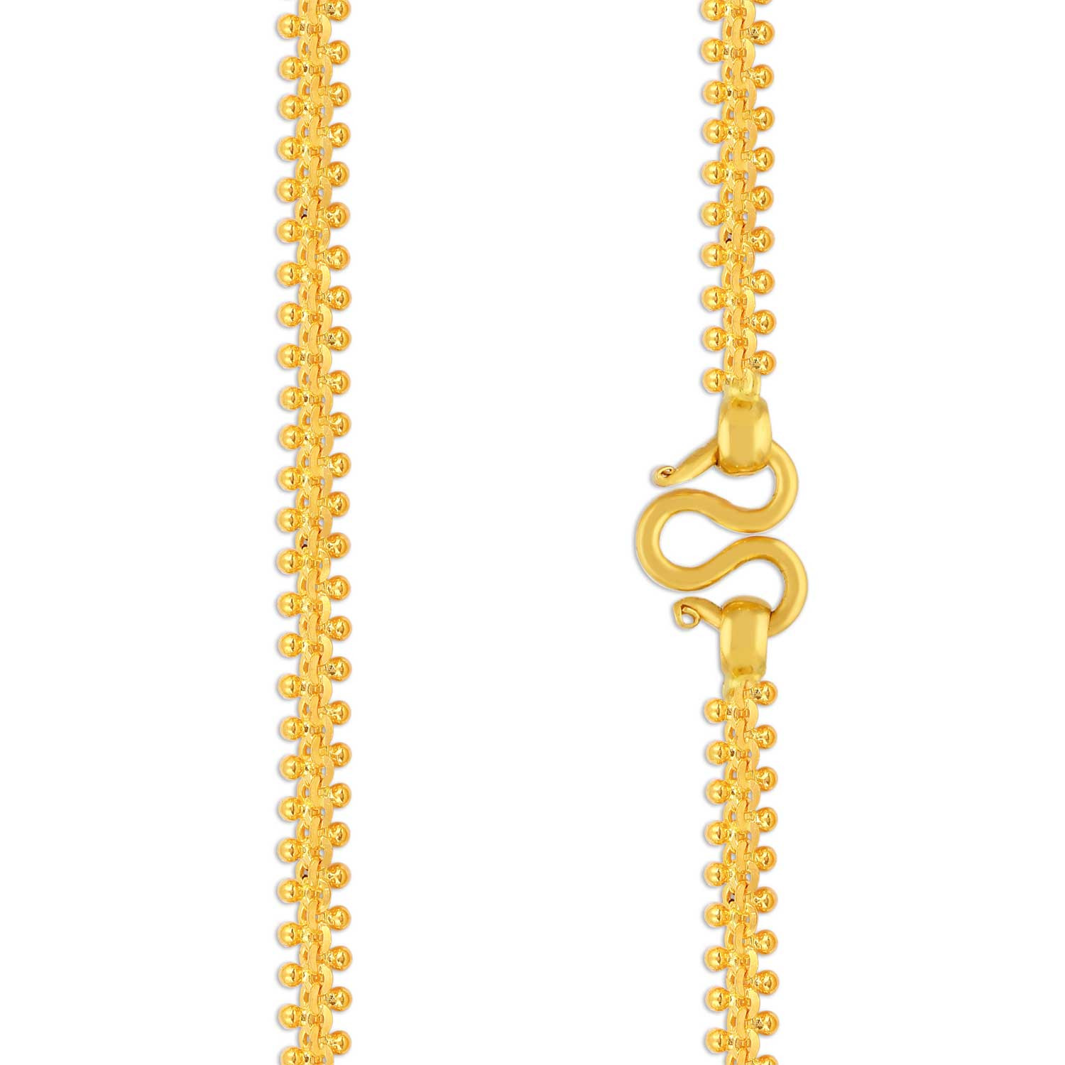 Malabar 22 KT Gold Handcrafted Chain CHTNHMA032