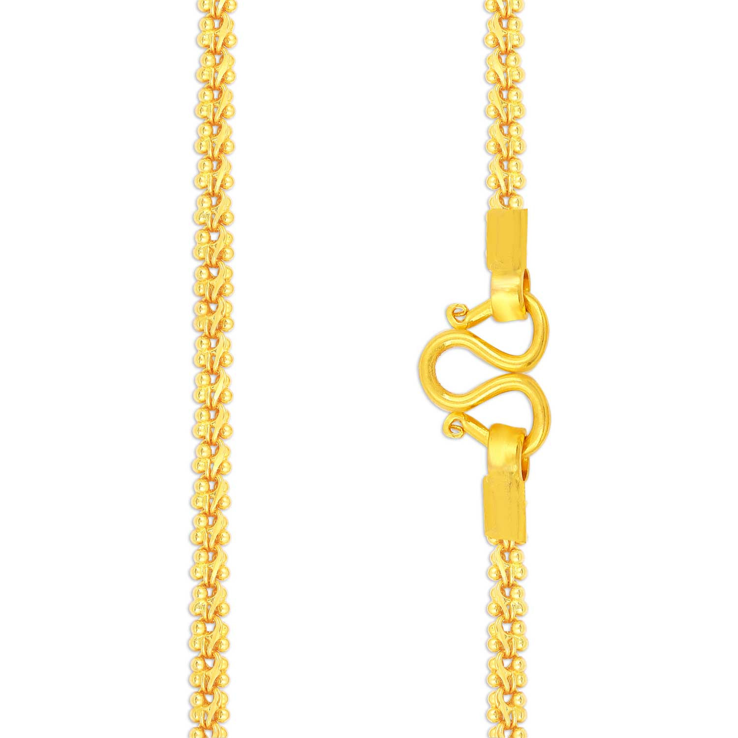 Malabar 22 KT Gold Handcrafted Chain CHTNHMA085