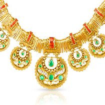 Rajasthani Marwari Malabar Gold Kanthla CNK0110AN