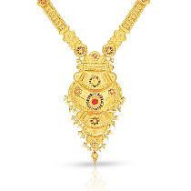 Malabar Muslim Malabar Gold Mughal Long Necklace CNK0179FA