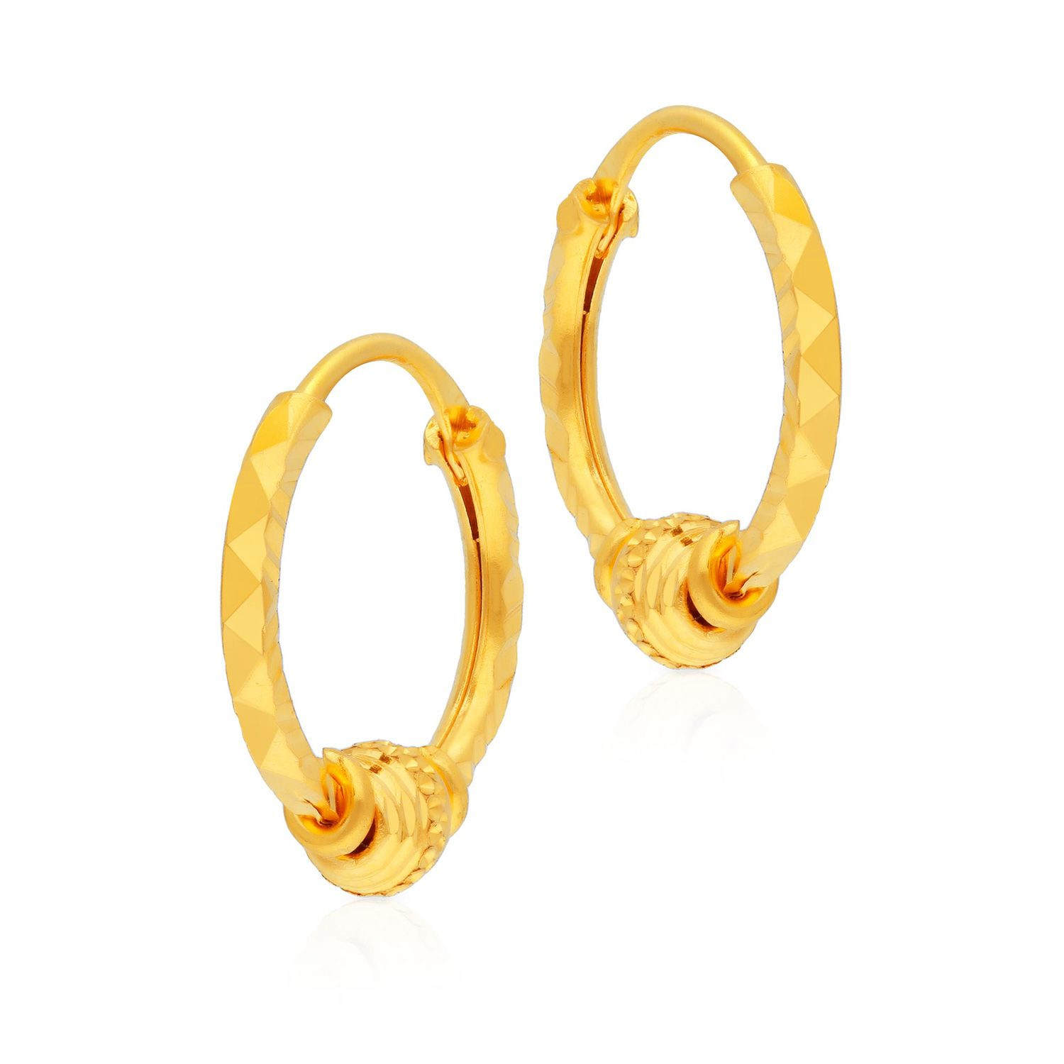 Starlet Gold Hoops Earring EGDSNO020