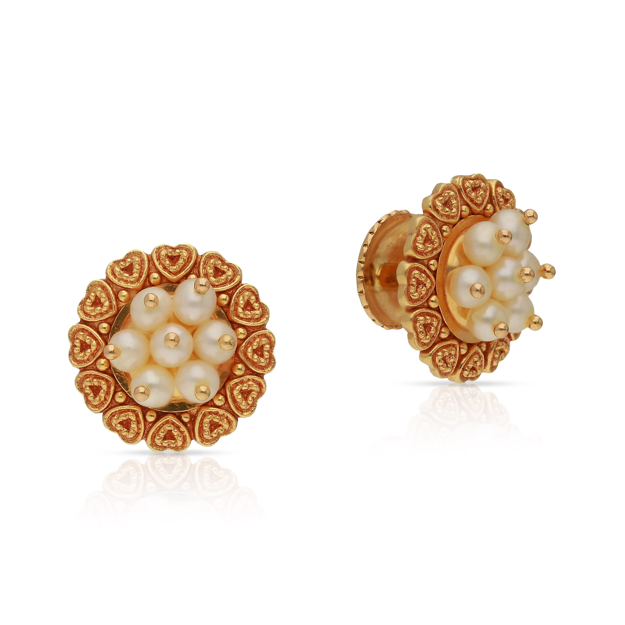 Divine Gold Studs Earring ERCHT18361