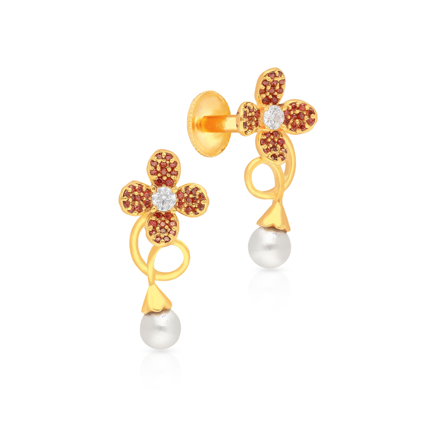 Malabar Gold Studs Earring ERDZL19395