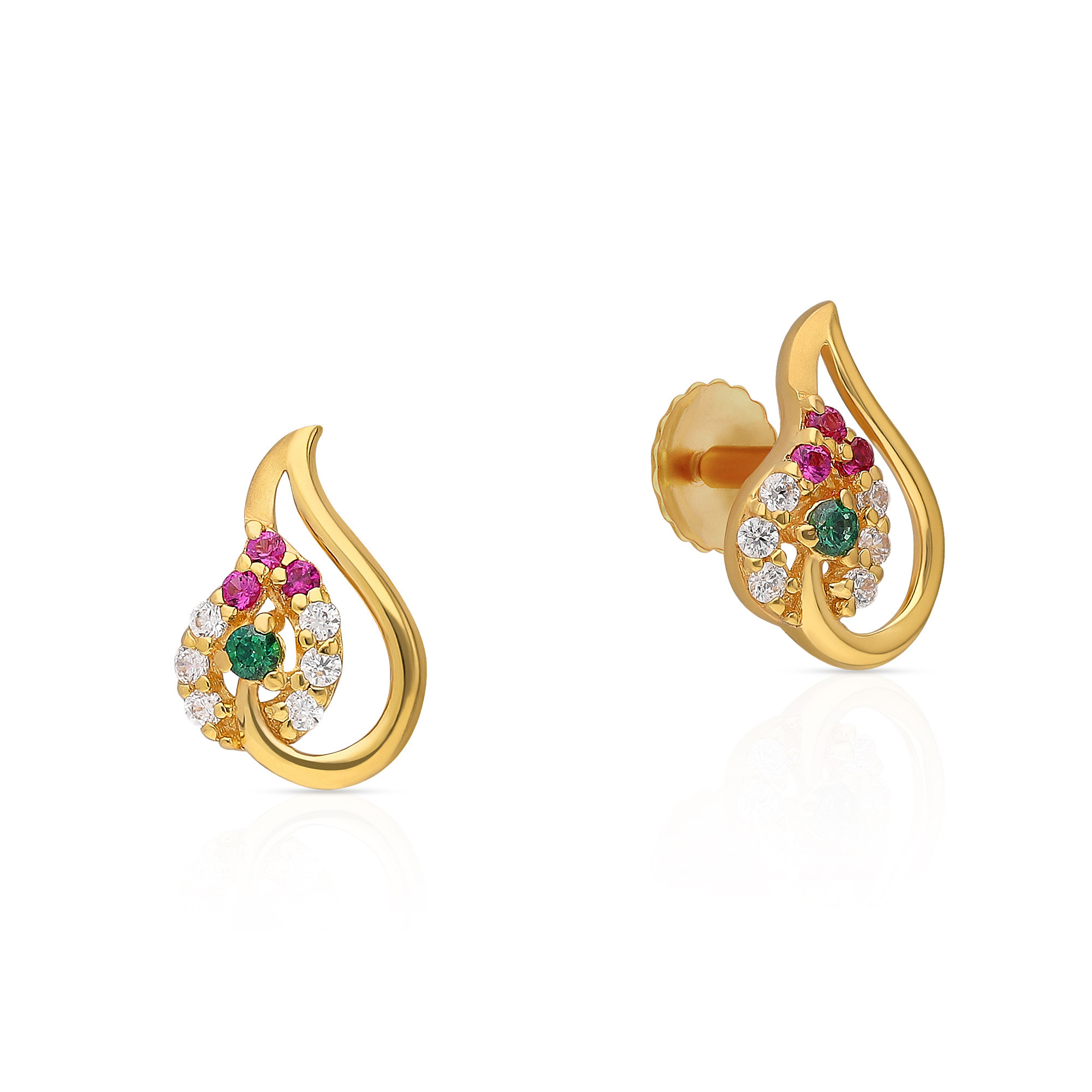 Malabar Gold Studs Earring ERDZL27854