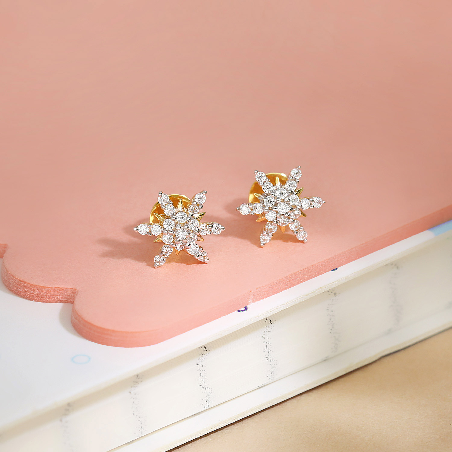 Starlet Gold Studs Earring ERDZL30245