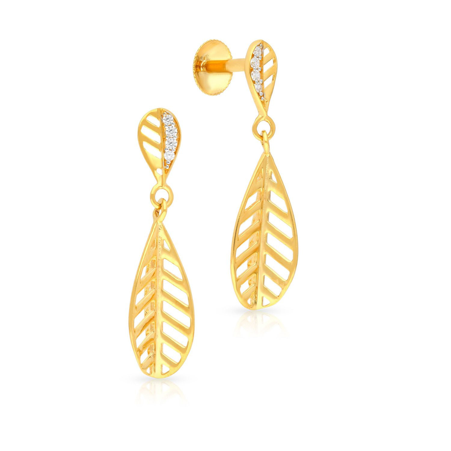 Malabar Gold Drops Earring ERFJDZ0200
