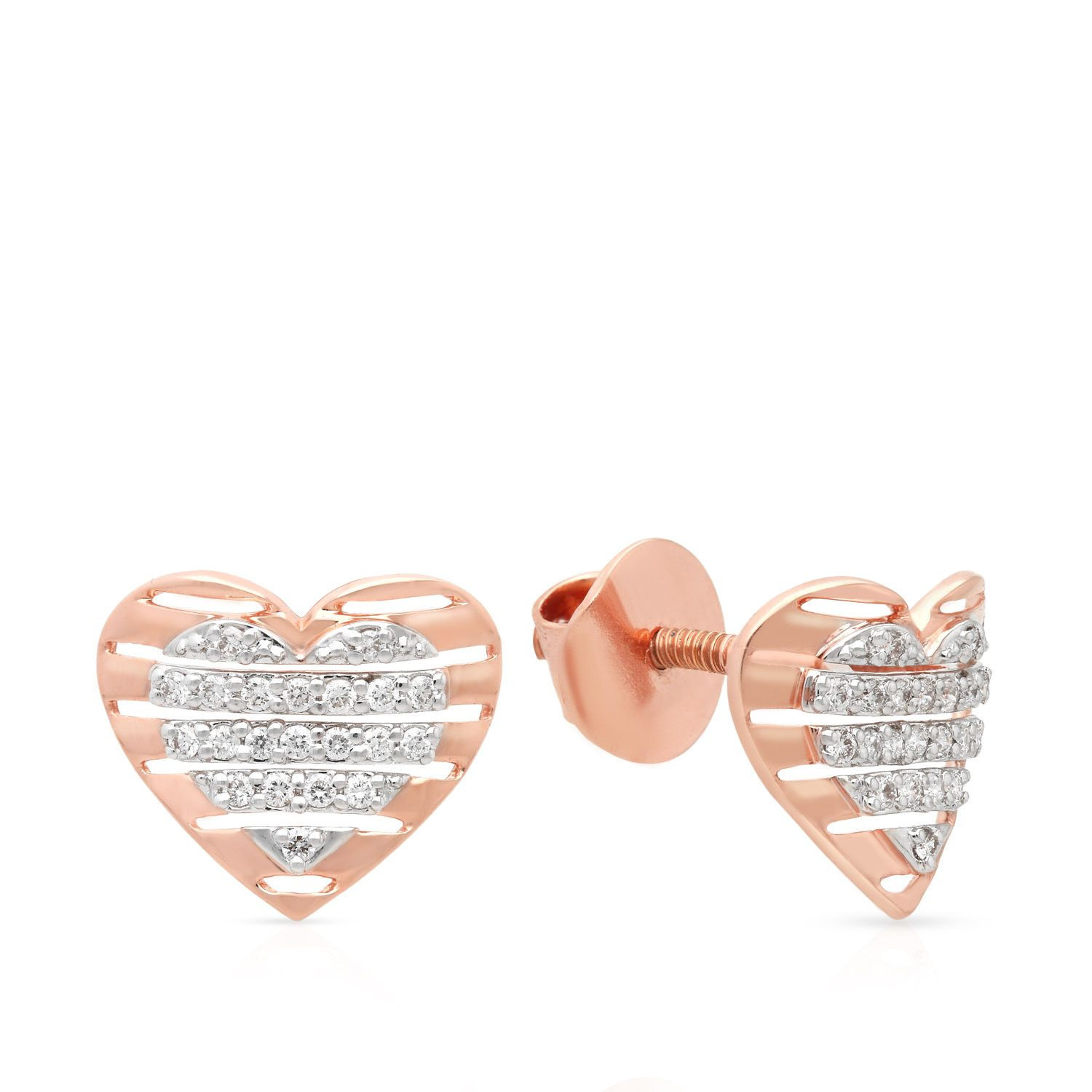Mine Diamond Studded Gold Studs Earring ERGEN20613