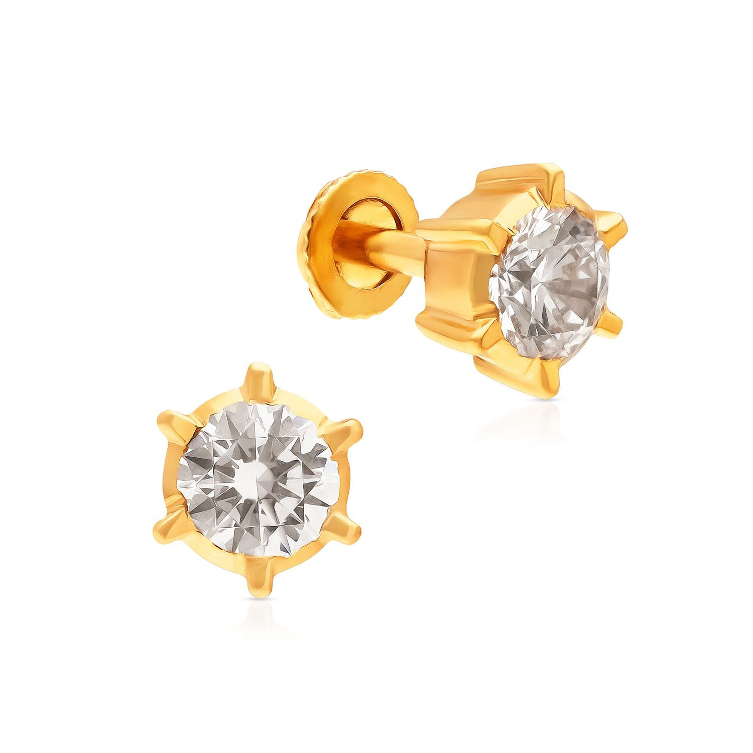 Malabar Gold Studs Earring ERGLT49512