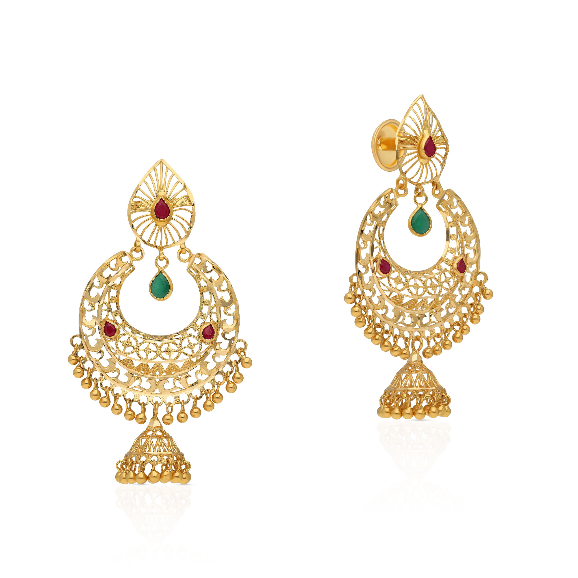 Malabar Gold Chandbali Earring ERIMZ22416