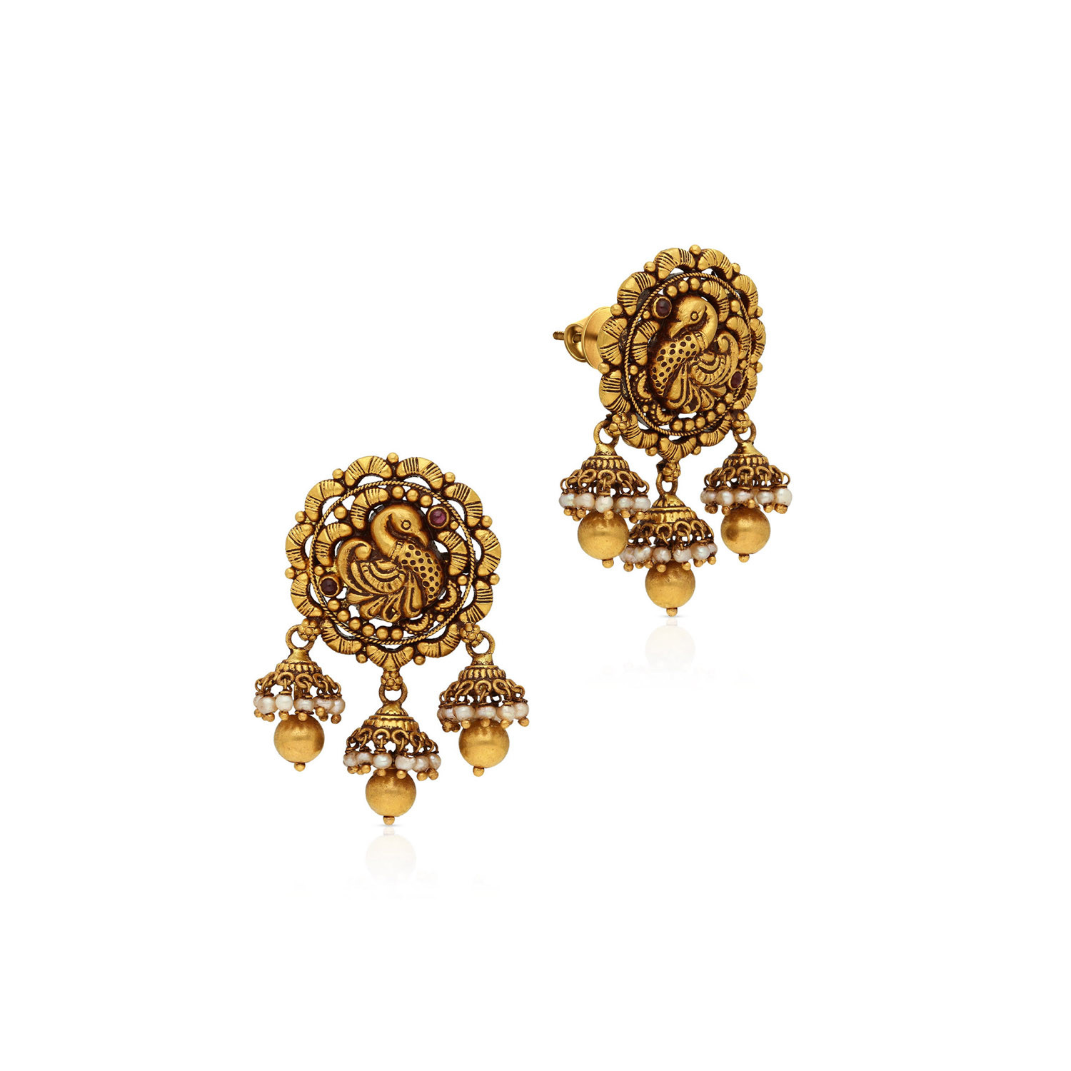 Divine Gold Drops Earring ERNGS15251
