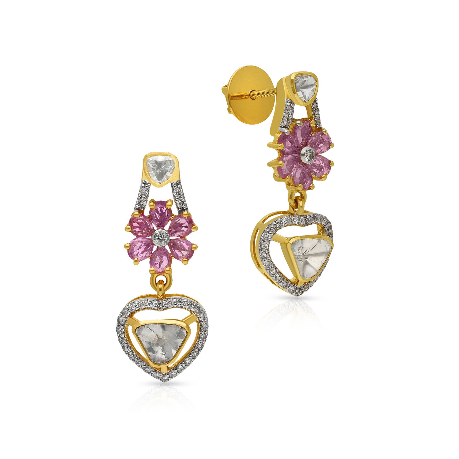 Viraaz Uncut Diamond Earring ERNKFTP47060