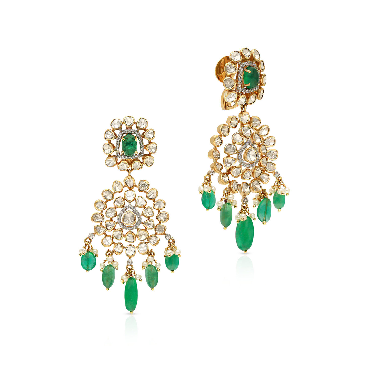 Viraaz Uncut Diamond Earring ERNKFTP47140