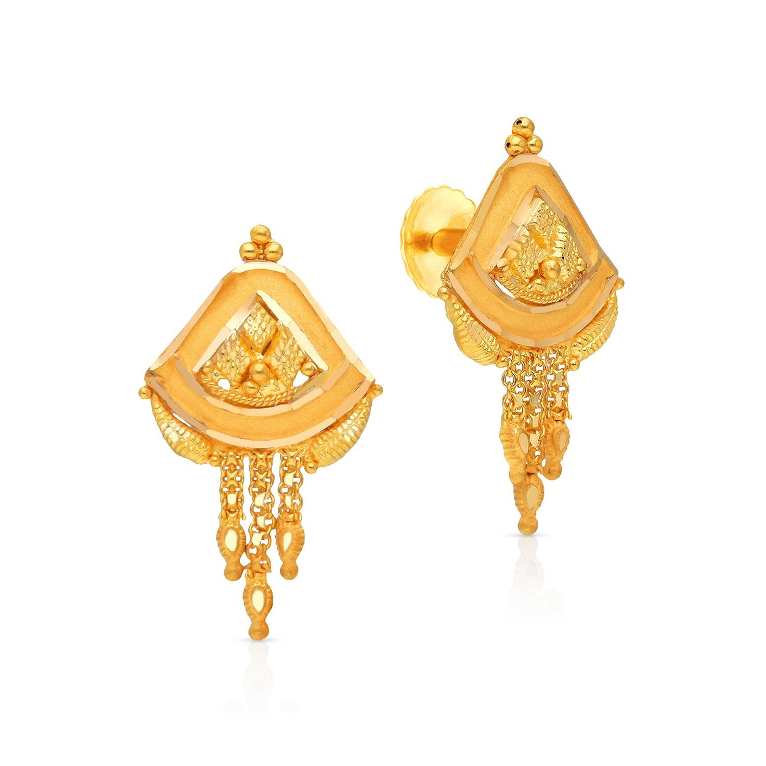 Malabar Gold Earring ERNKNOB17522