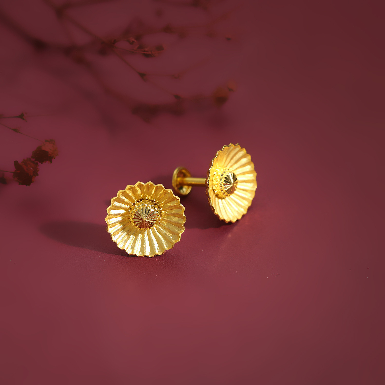 Malabar Gold Studs Earring ERNOB47391