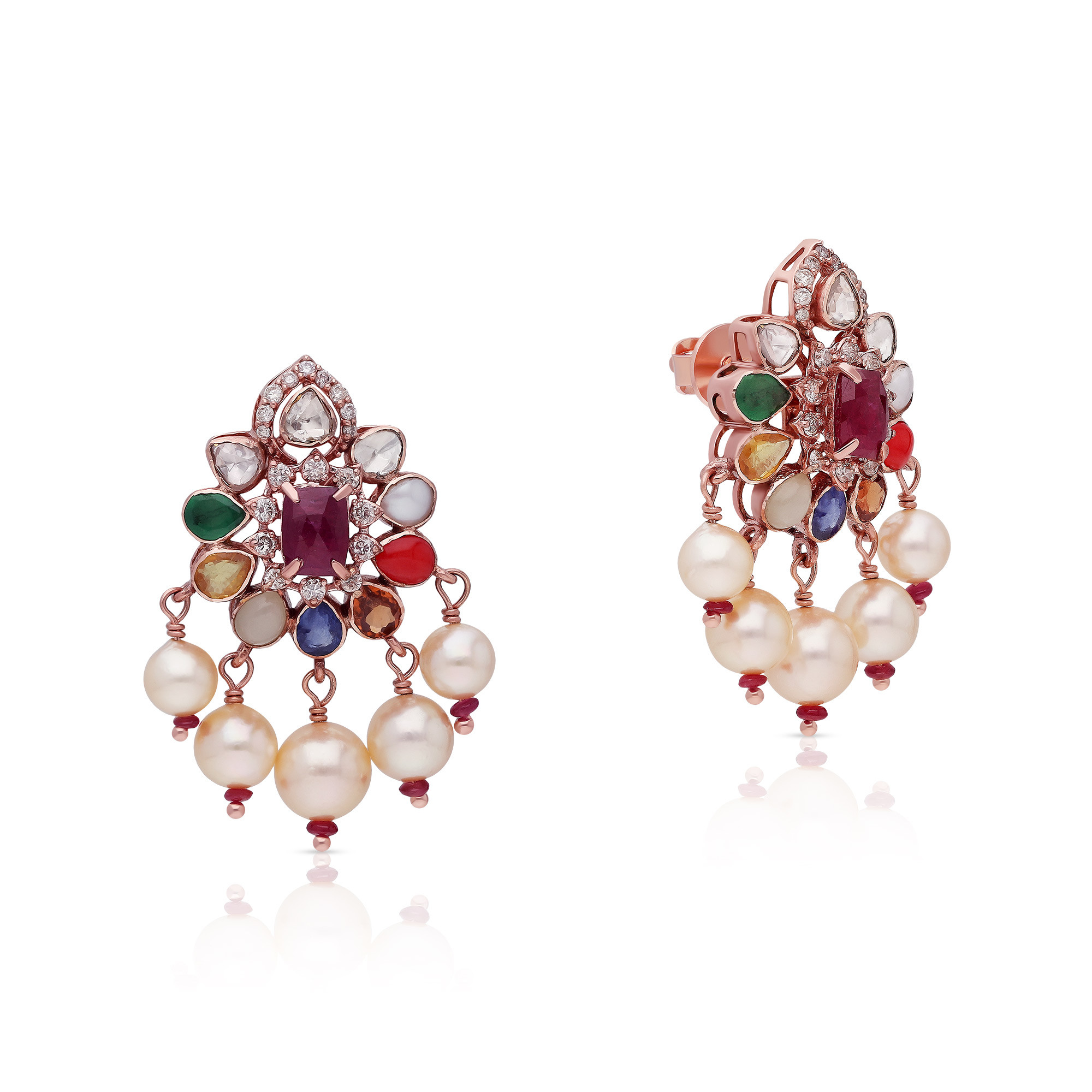 Viraaz Uncut Diamond Earring ERPDFTP40010