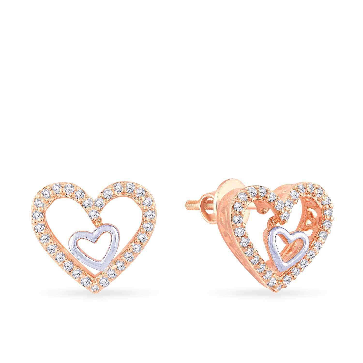 Mine Diamond Studded Gold Studs Earring ERPDGEN11281