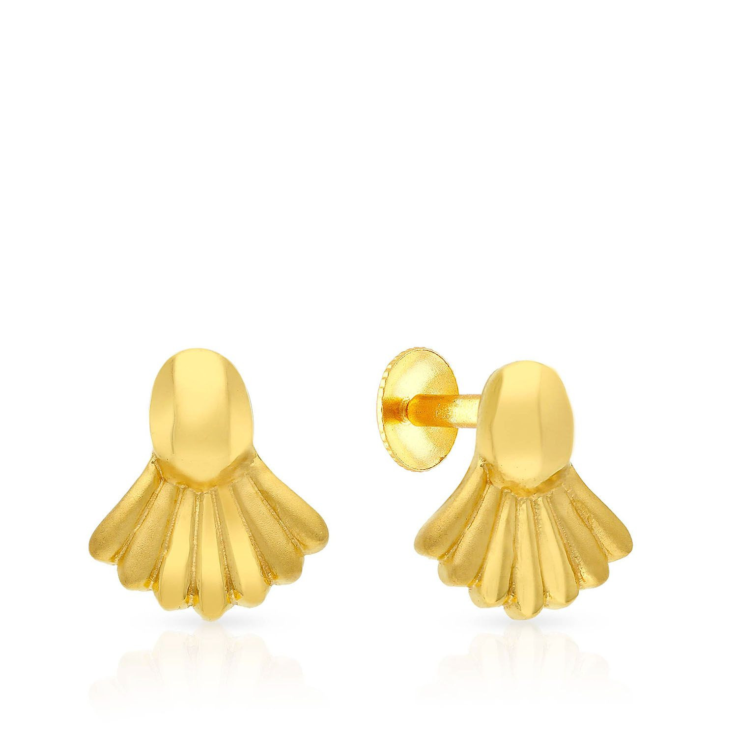 Malabar 22 KT Gold Studded Earring ERSK1722A