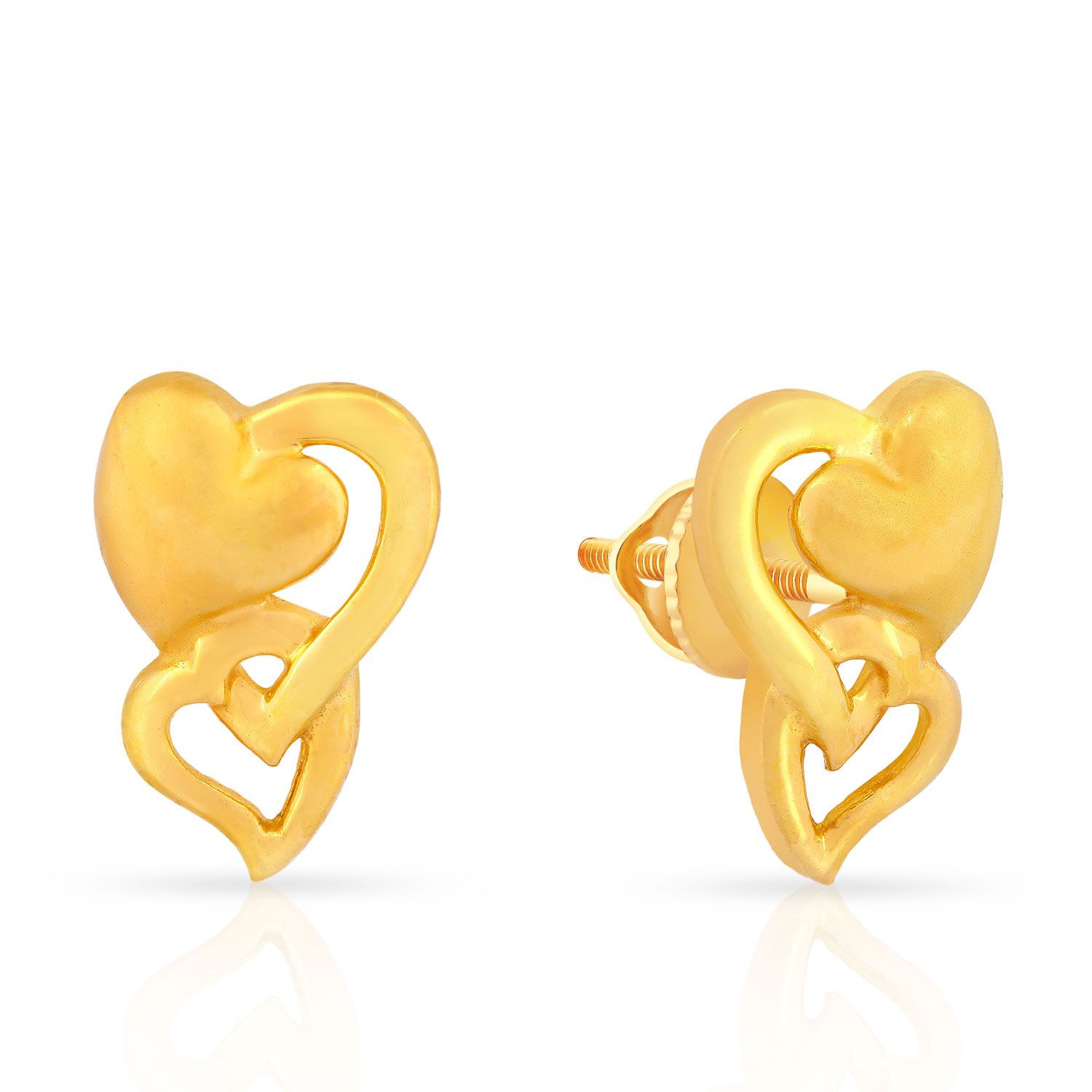 Malabar 22 KT Gold Studded Earring ERSKYNO013