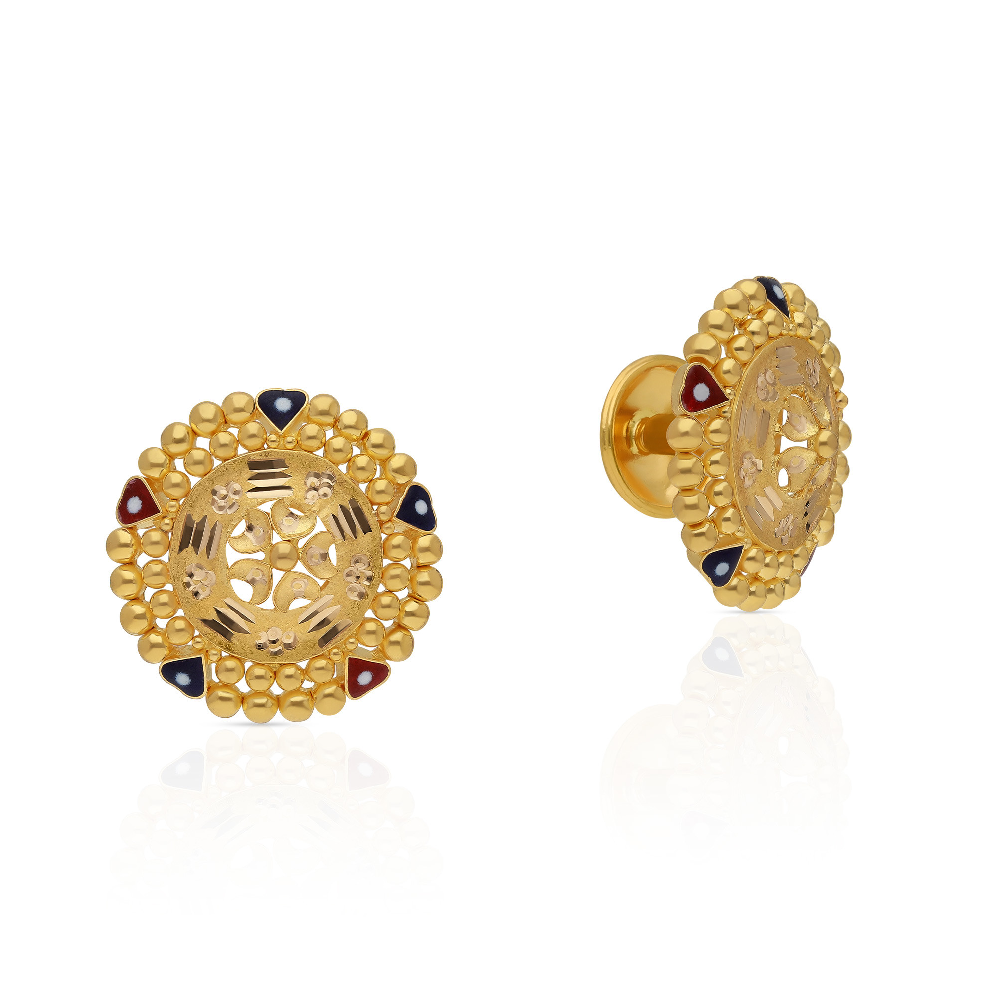 Malabar Gold Studs Earring ERTMN13037