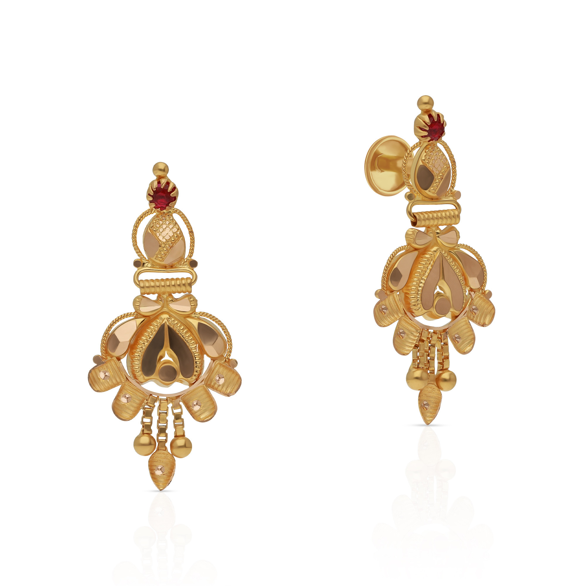 Malabar Gold Chandelier Earring ERTMN13471