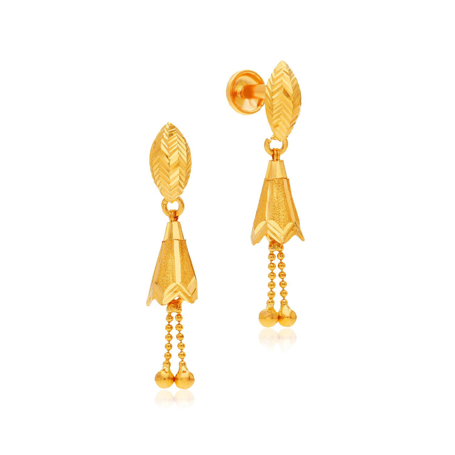 Malabar Gold Studs Earring ERZNS44133