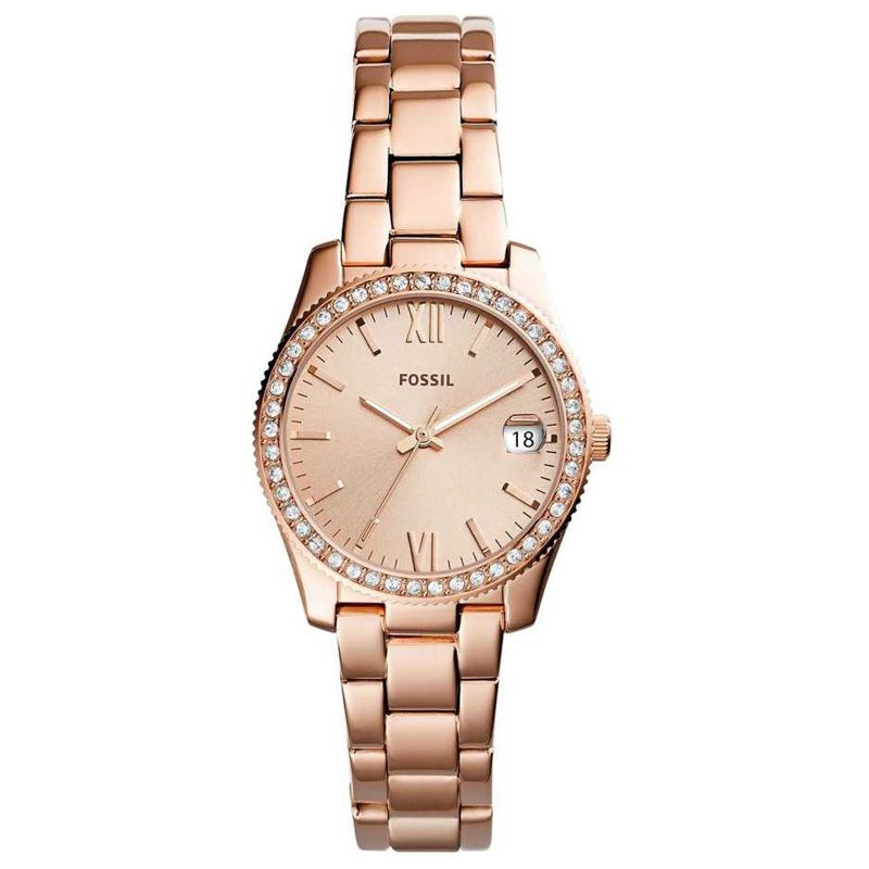 Fossil Womens Scarlette Rose Gold Watch ES4318