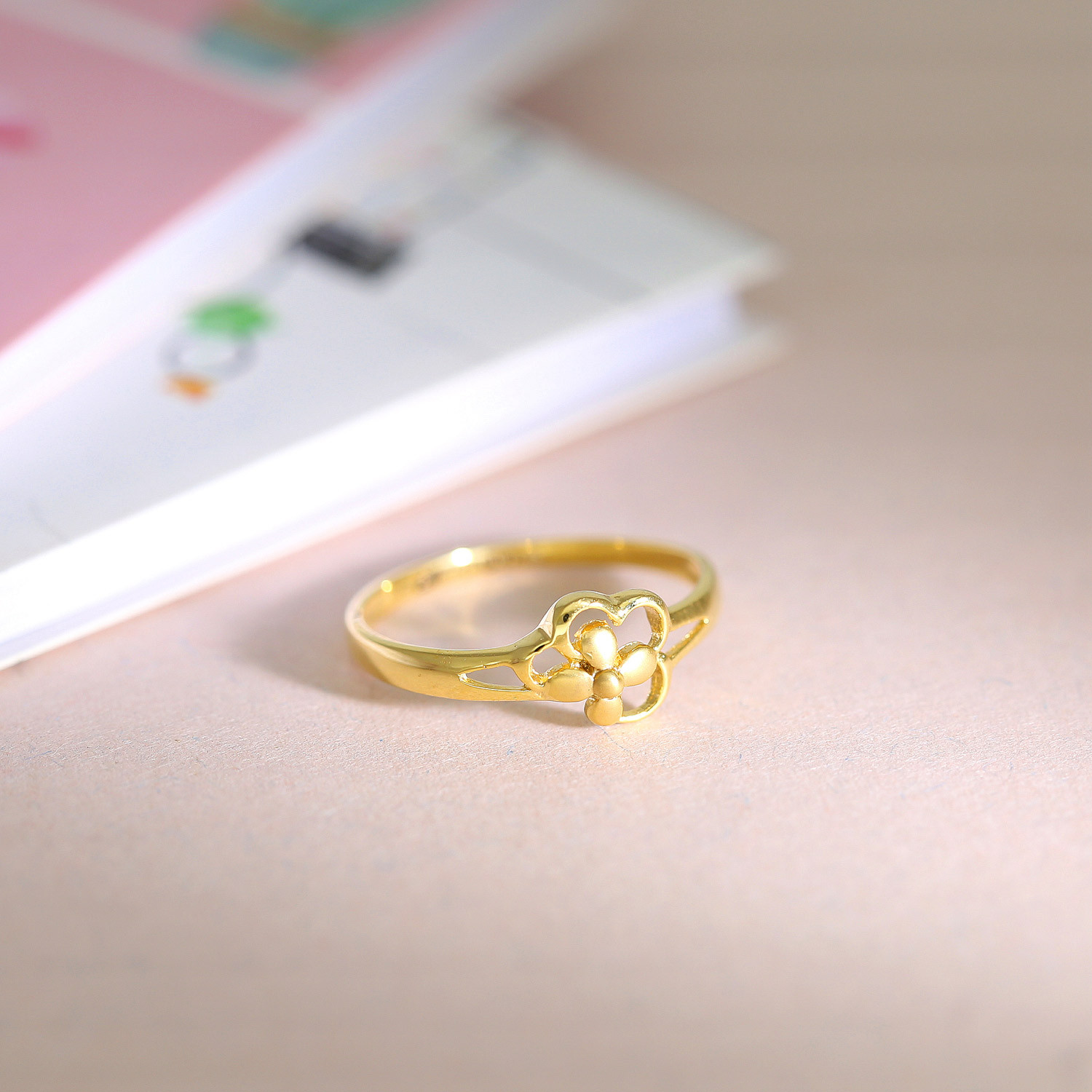 Starlet Gold Ring For Kids FRDZL30135